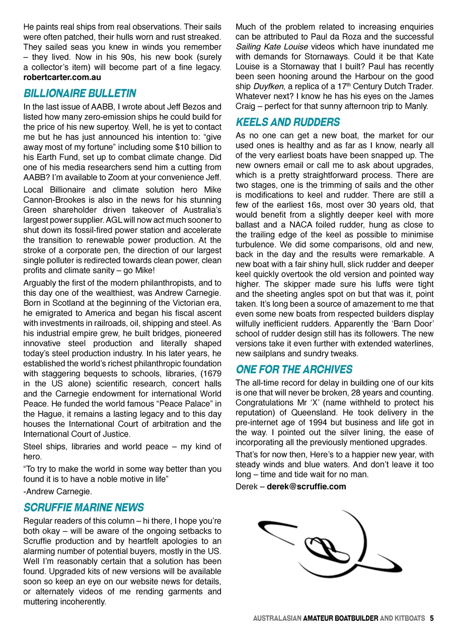 Australian Amateur Boat Builder Preview Pages