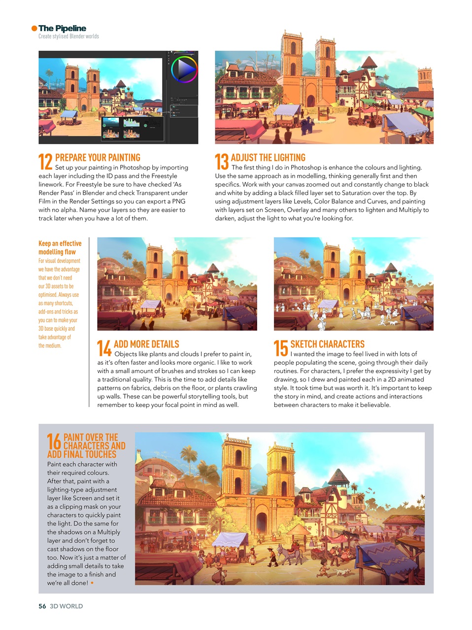 3D World Preview Pages
