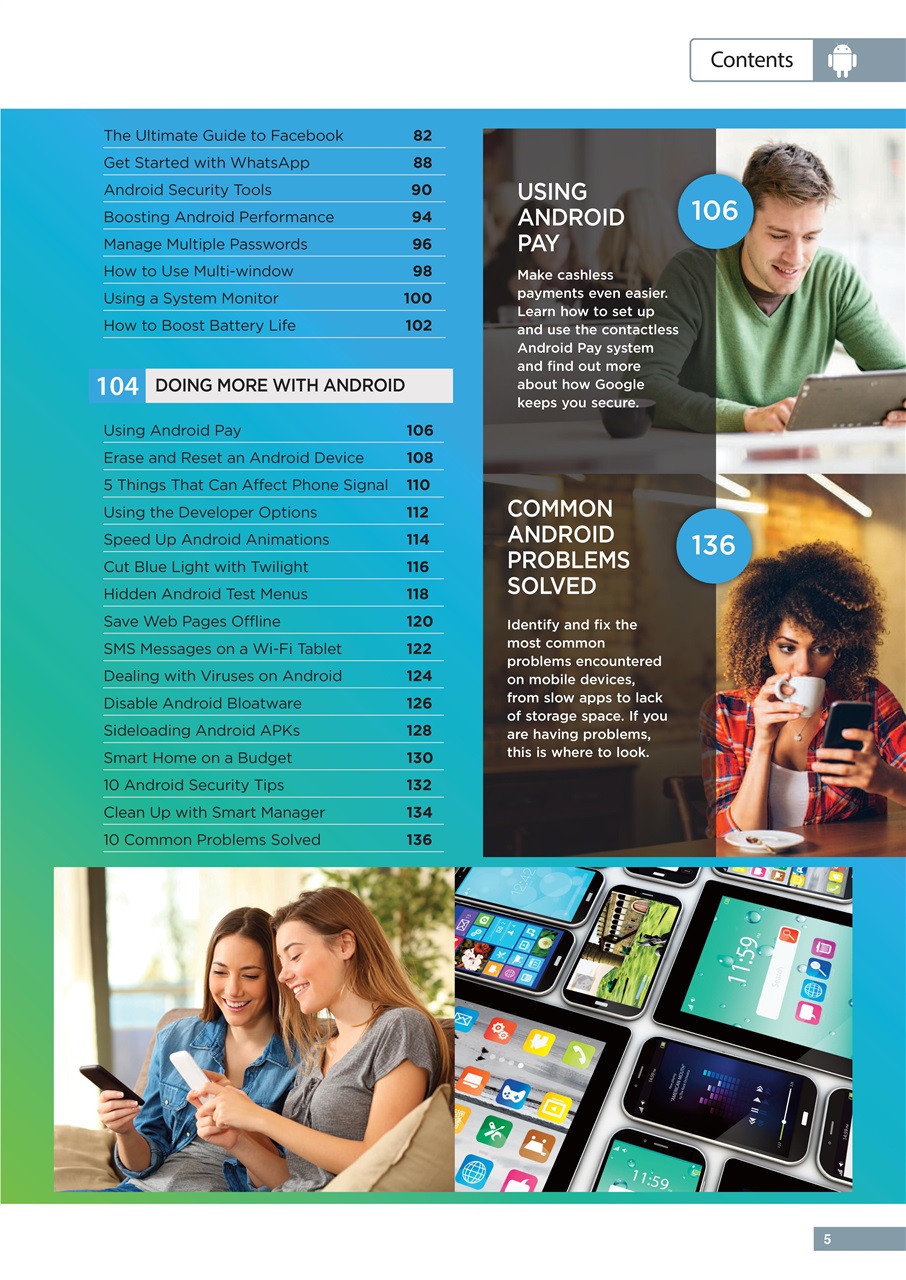 Android Smartphones & Tablets The Complete Manual Preview Pages