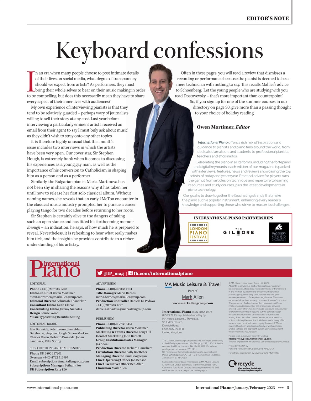 International Piano Preview Pages