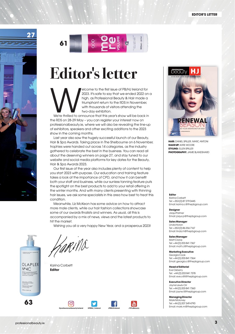 Professional Beauty & HJ Ireland Preview Pages
