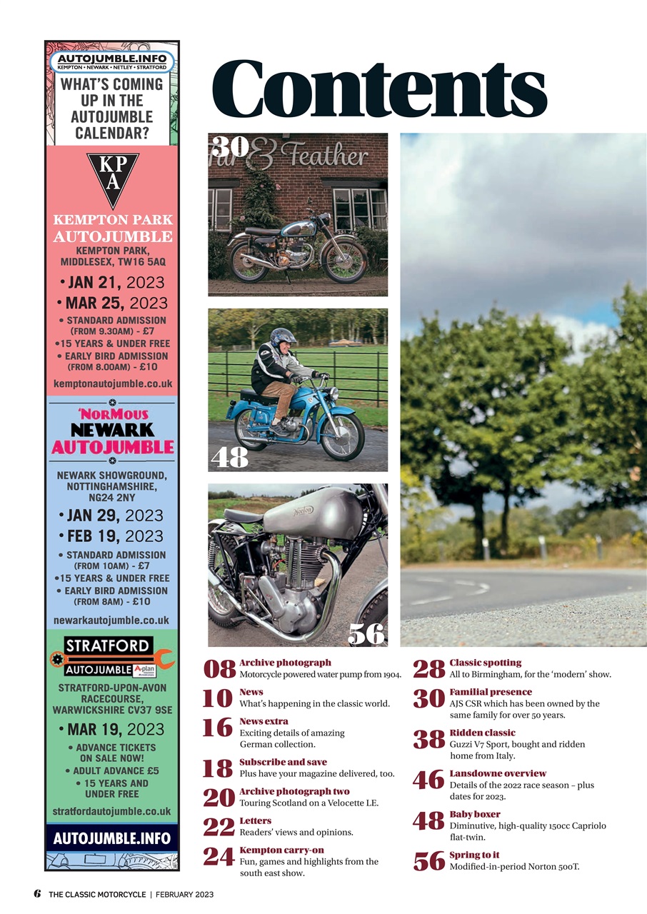 The Classic MotorCycle Preview Pages