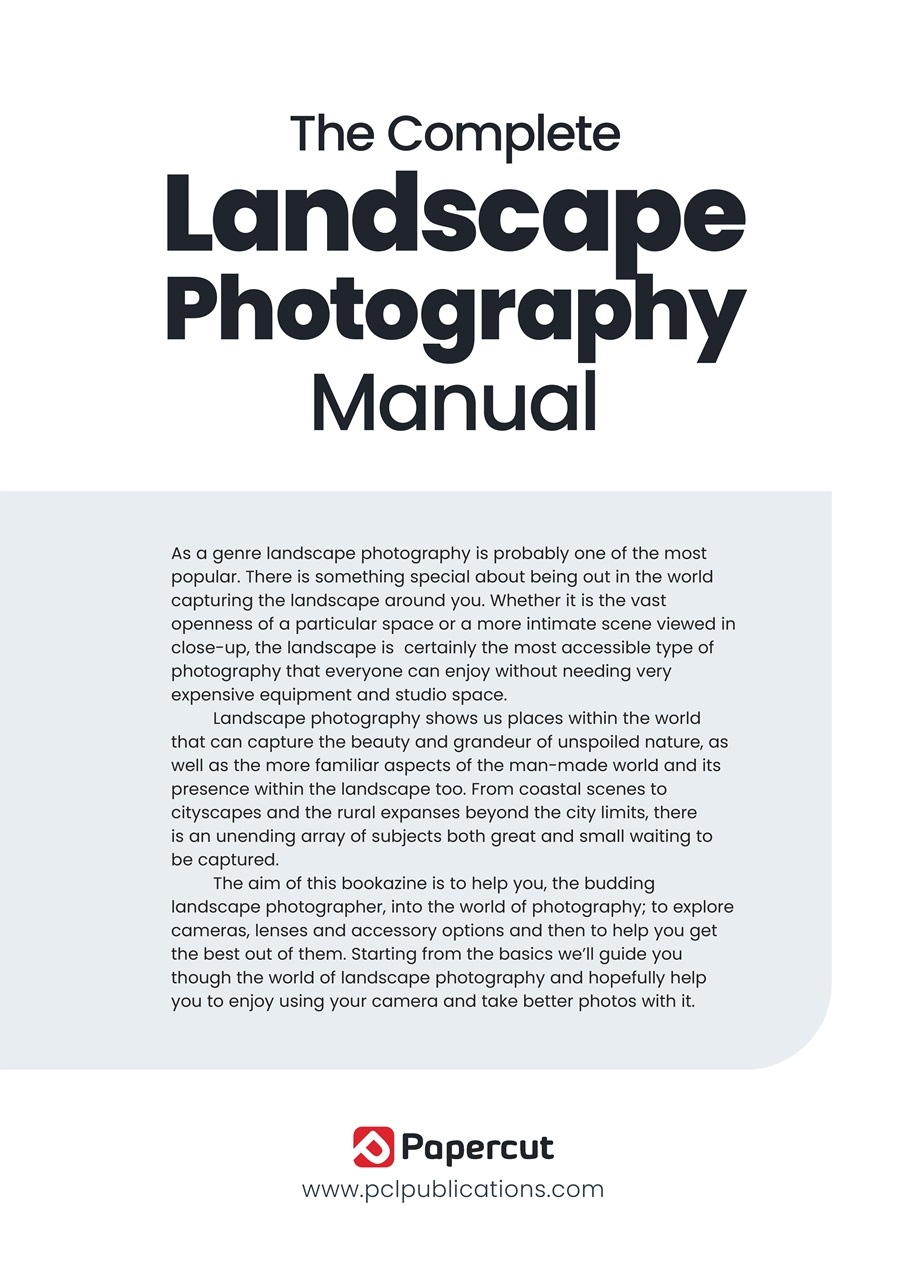 Landscape Photography The Complete Manual Preview Pages