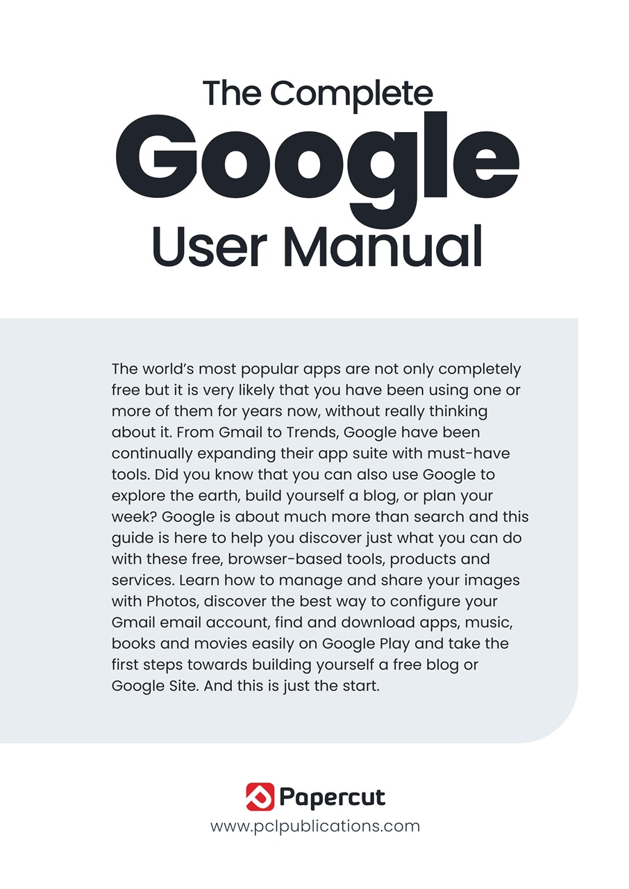 Google Apps The Complete Manual Preview Pages