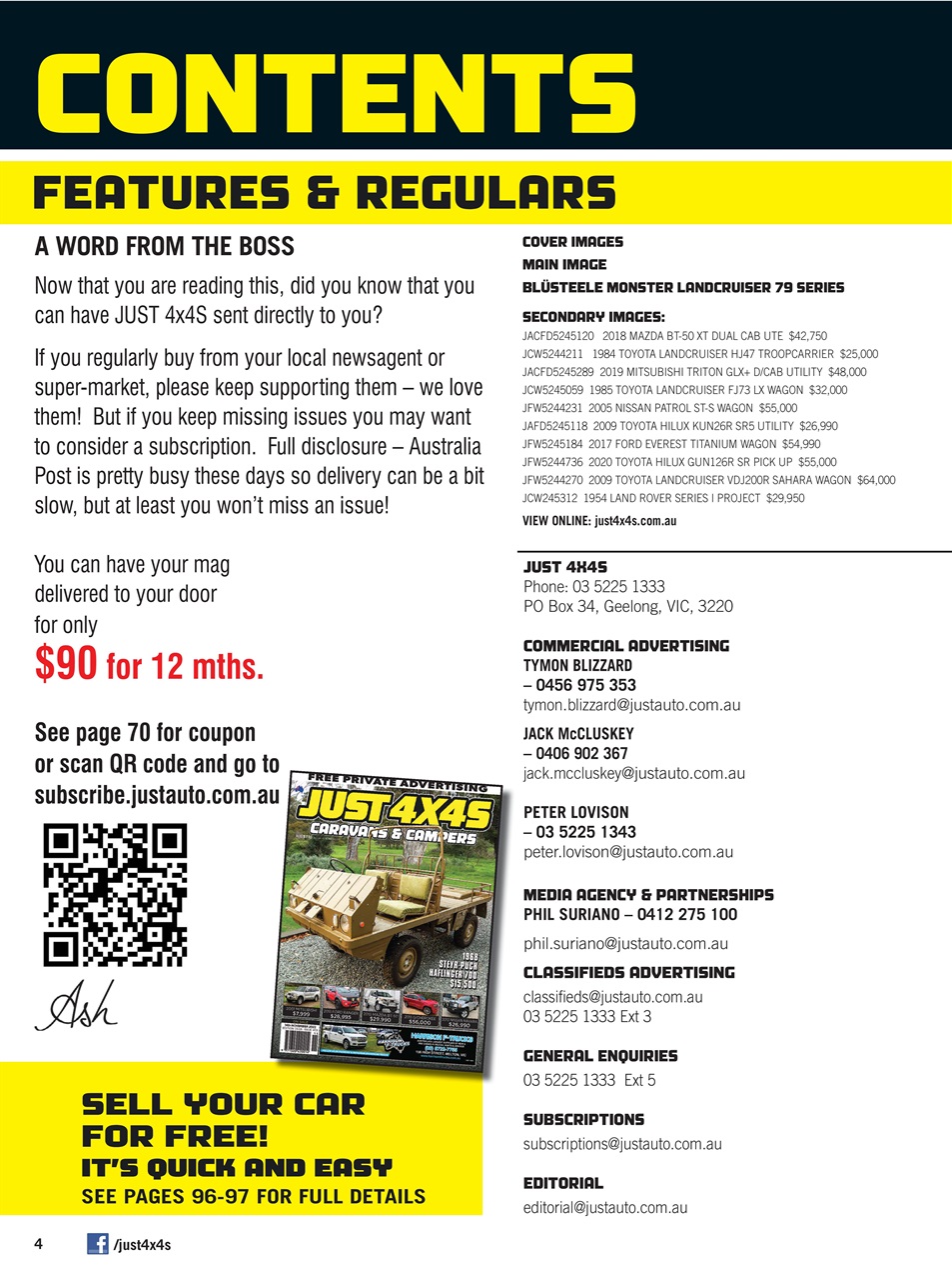 JUST 4X4S Preview Pages