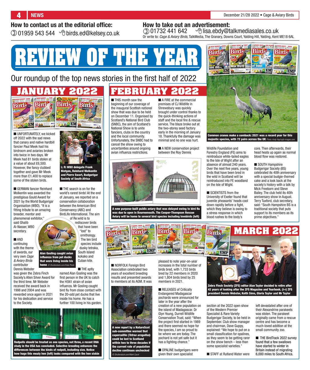 Cage & Aviary Birds Preview Pages