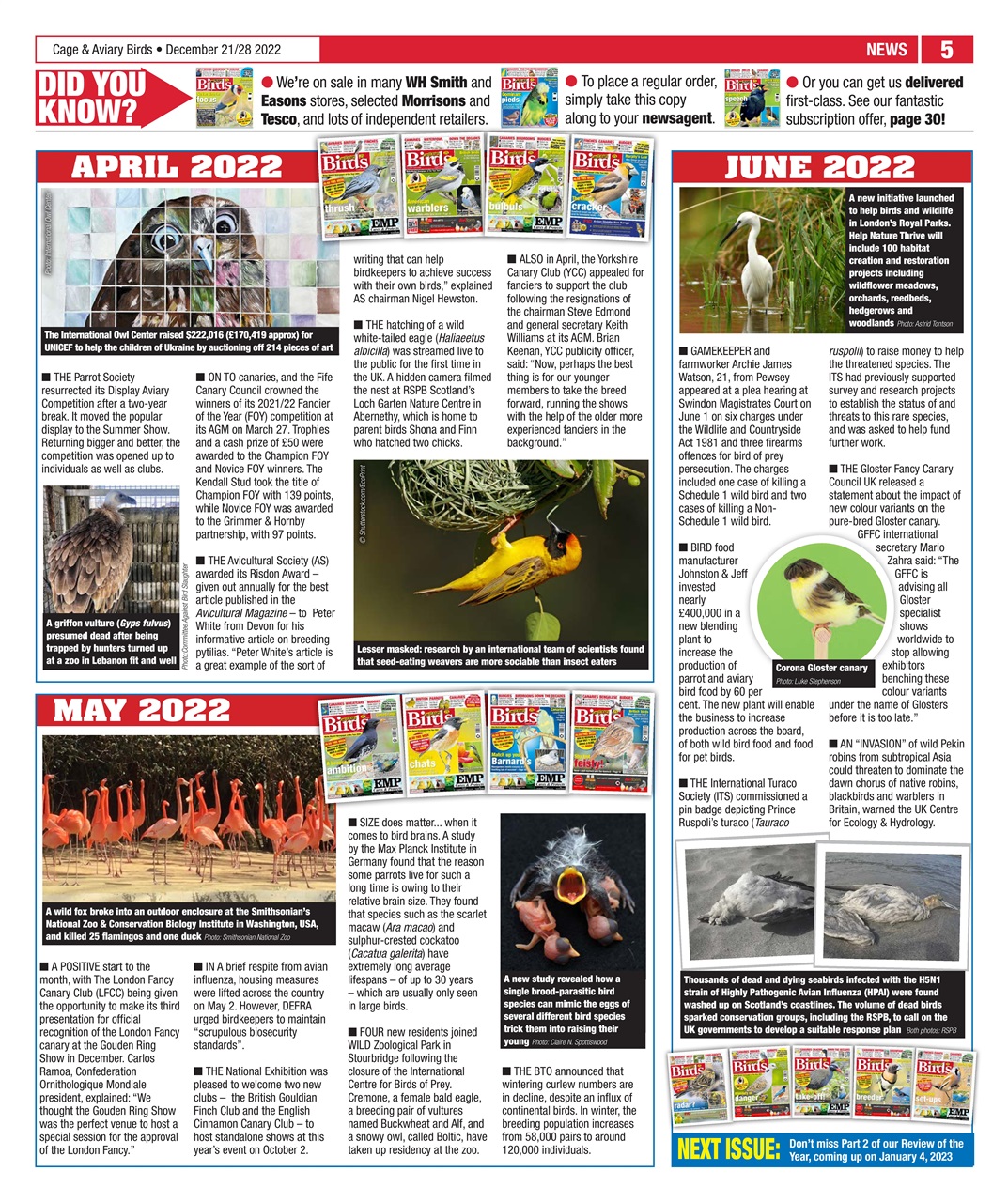Cage & Aviary Birds Preview Pages
