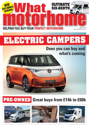 What Motorhome magazine issue February 2023 - Electric Campers