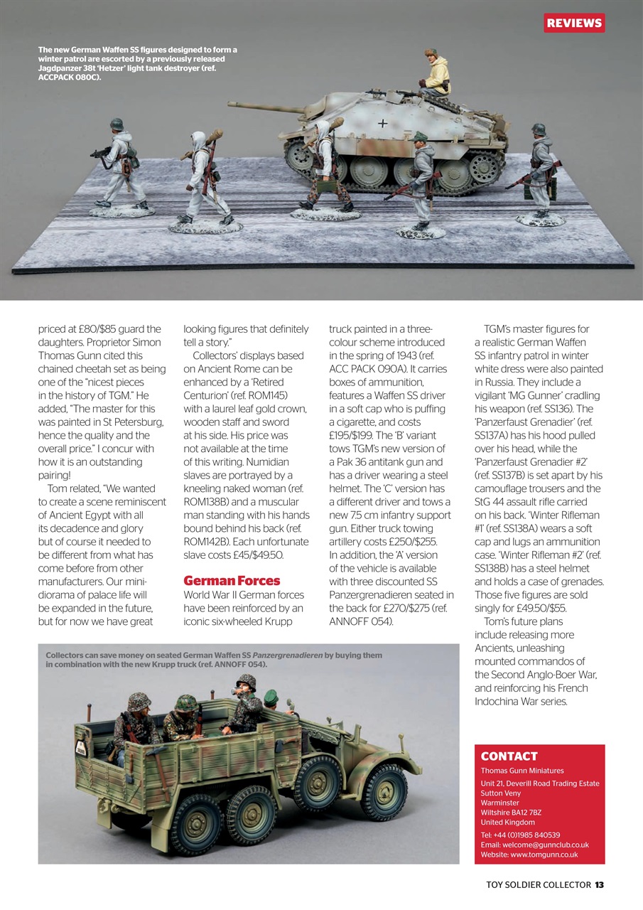 Toy Soldier Collector and Historical Figures Preview Pages