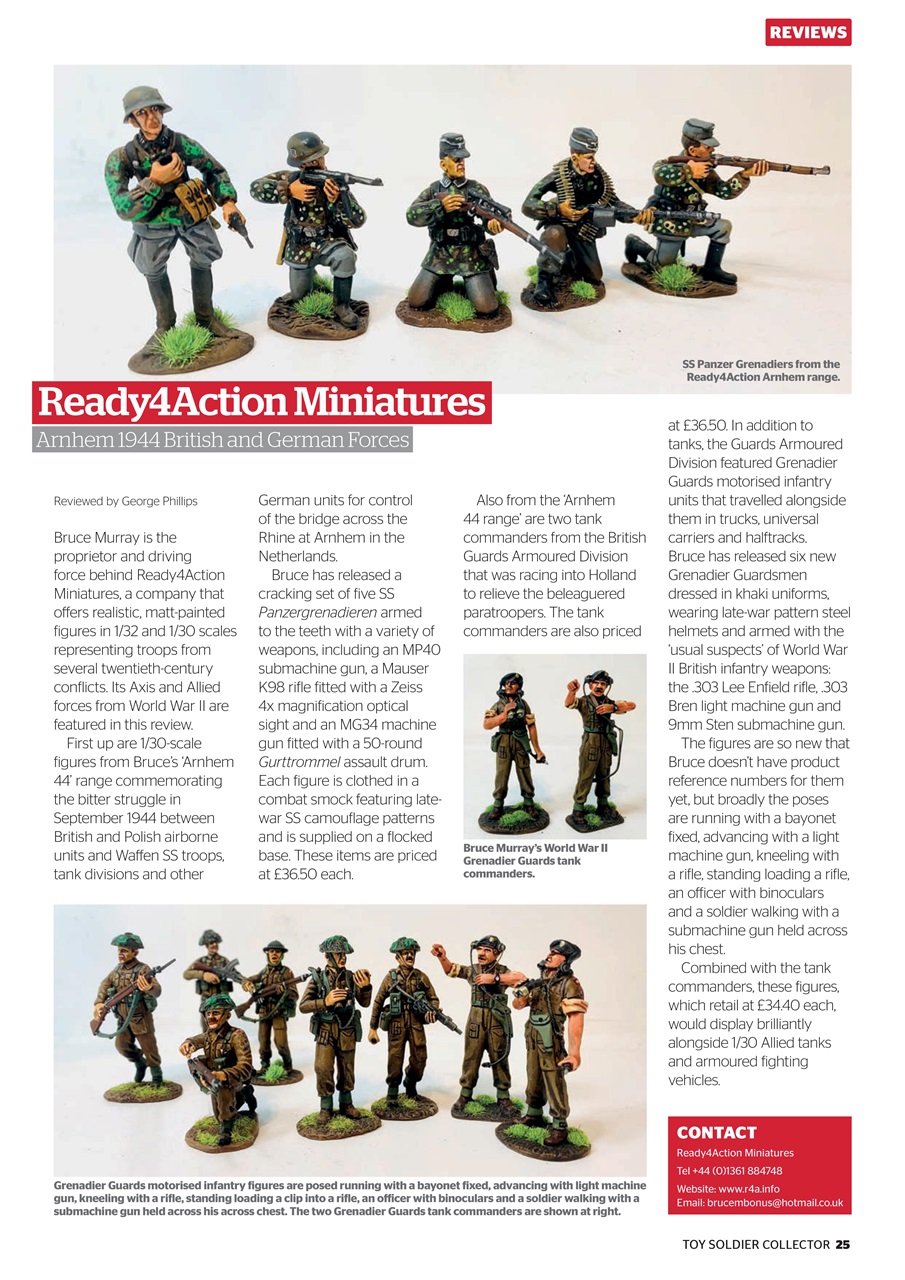 Toy Soldier Collector and Historical Figures Preview Pages