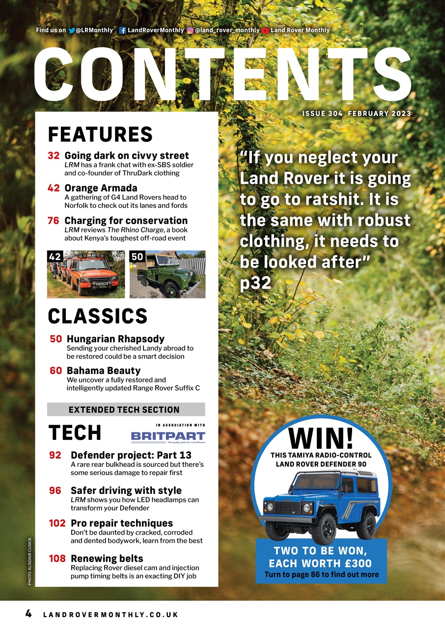 Land Rover Monthly Preview Pages