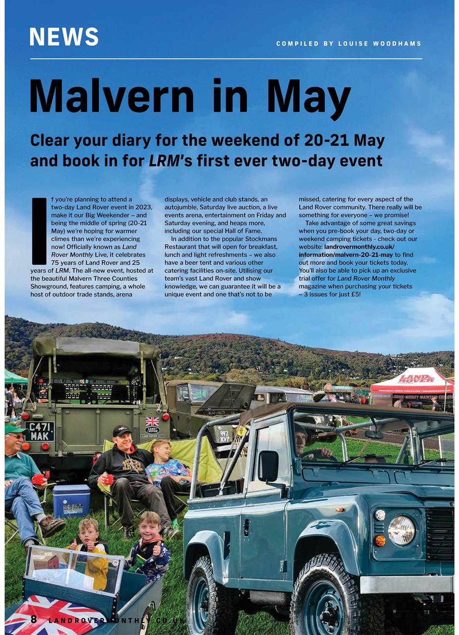 Land Rover Monthly Preview Pages
