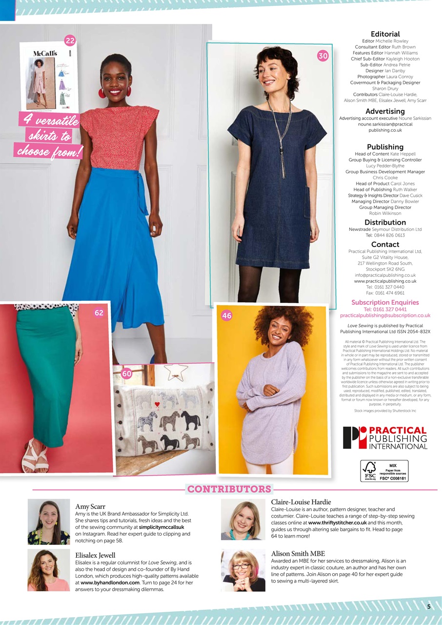 Love Sewing Preview Pages