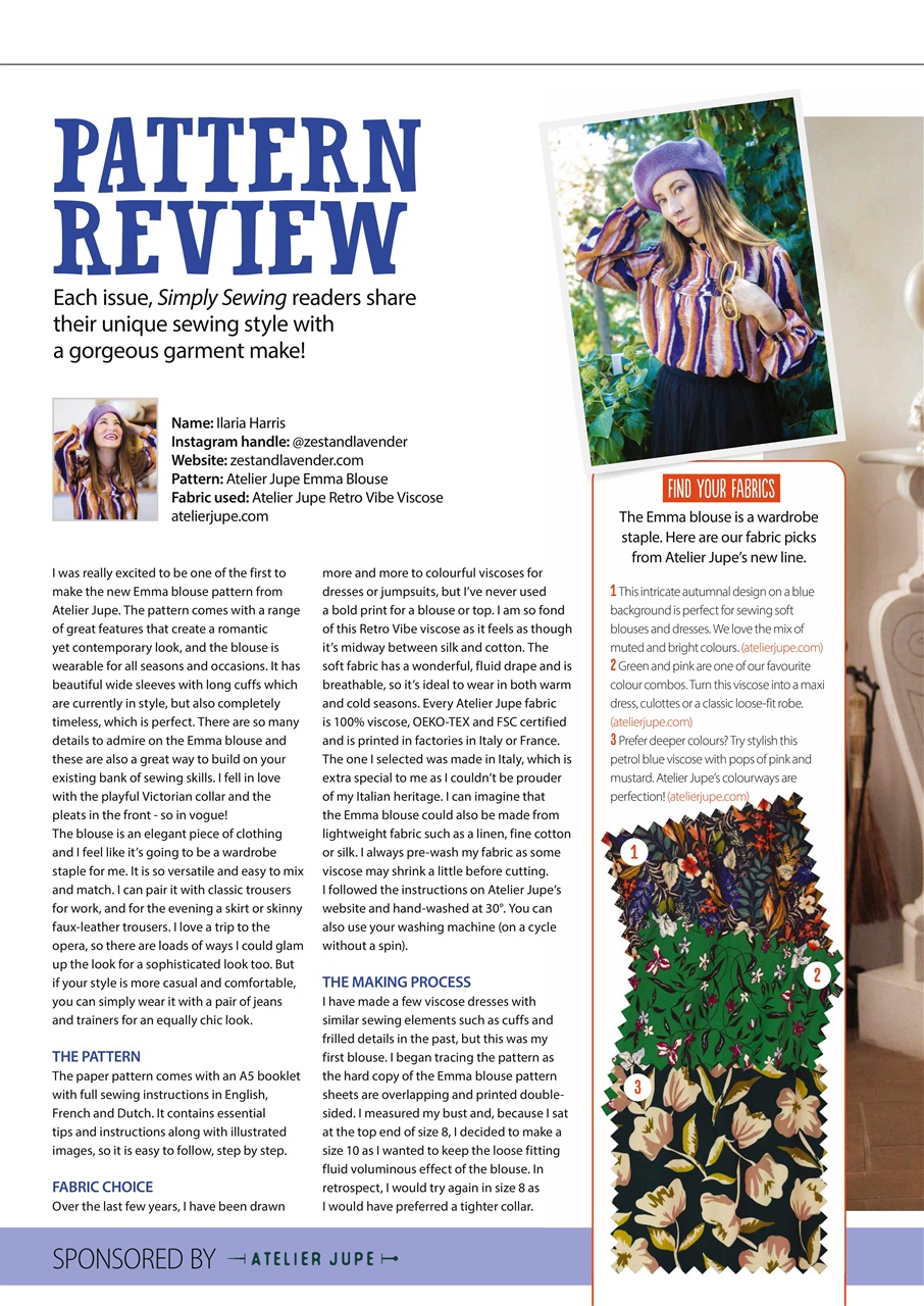 Simply Sewing Preview Pages