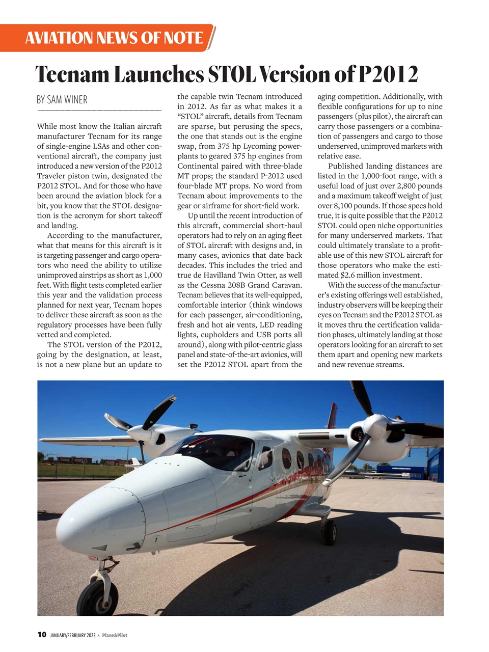 Plane & Pilot Preview Pages