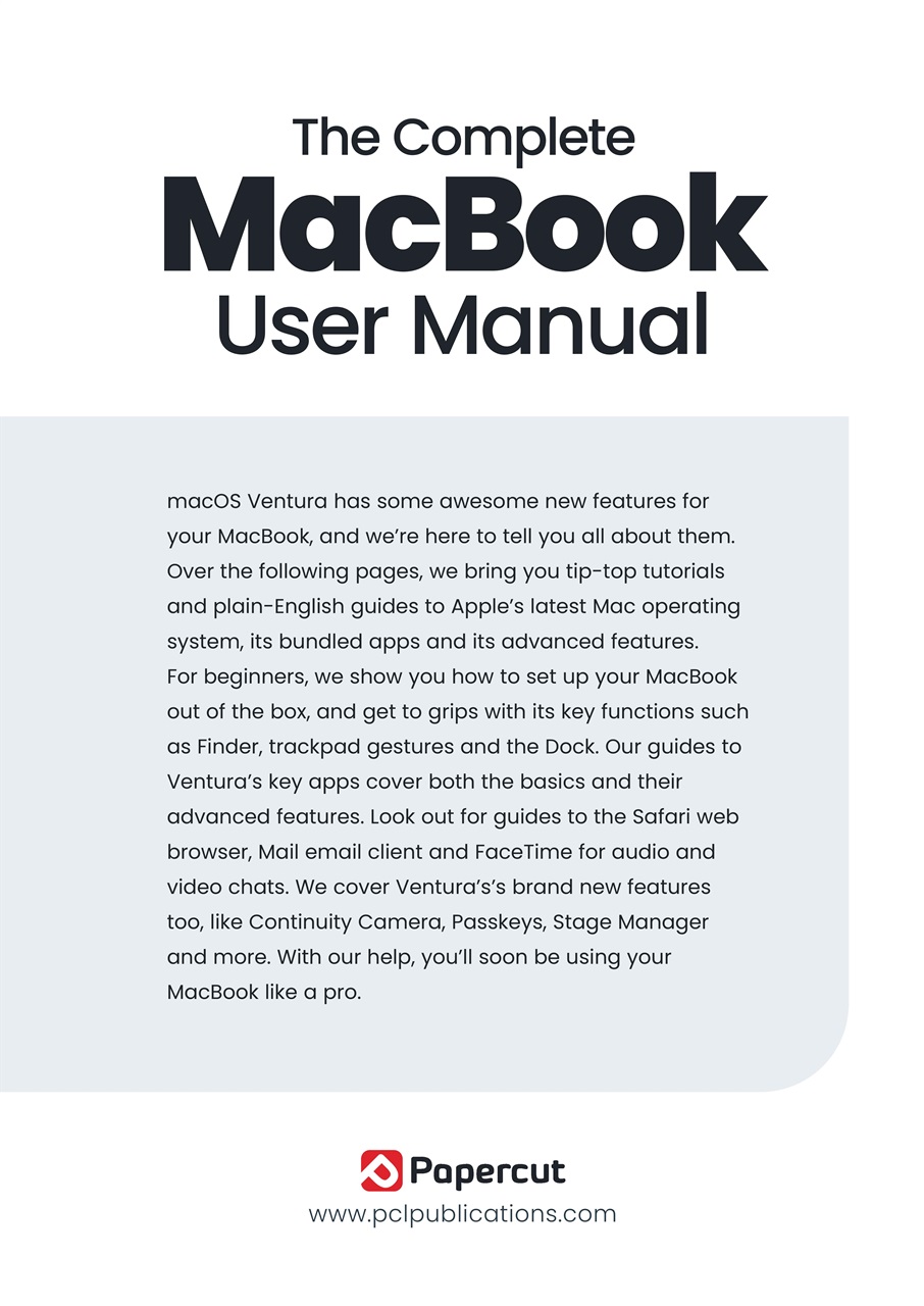 MacBook & macOS The Complete Manual Preview Pages