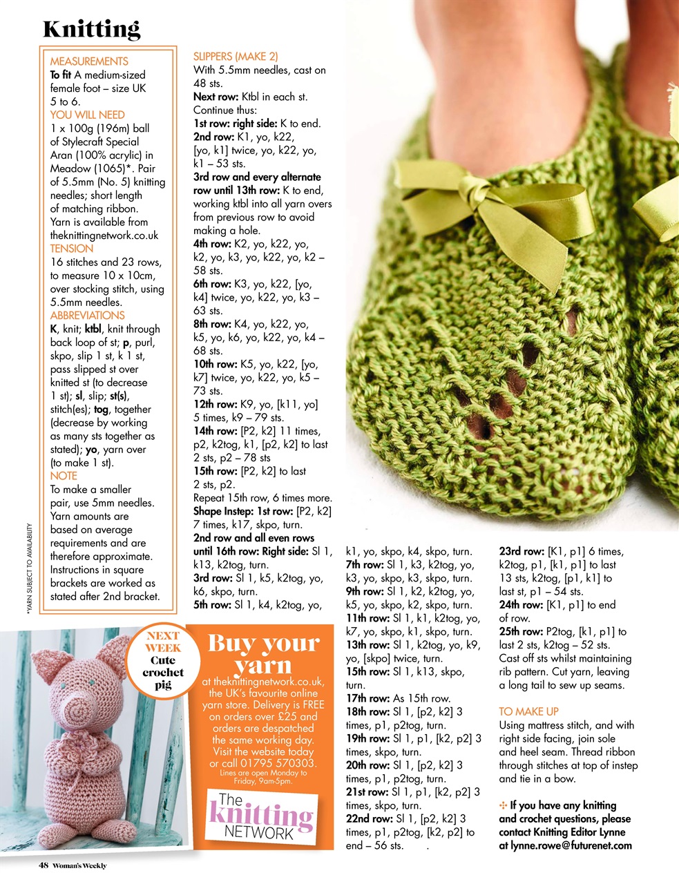 Woman's Weekly Preview Pages