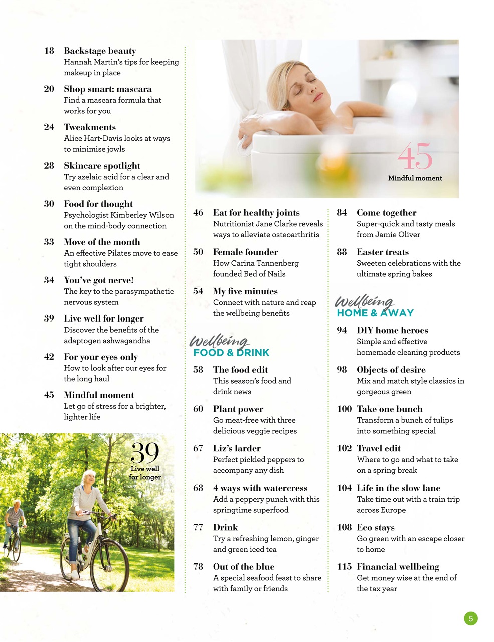 Liz Earle Wellbeing Preview Pages