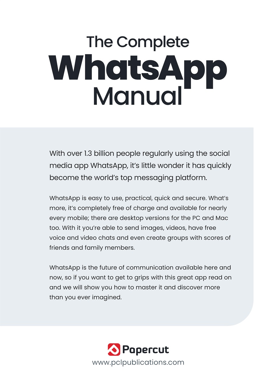 WhatsApp The Complete Manual Preview Pages