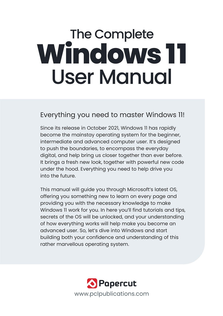 Windows 11 The Complete Manual Preview Pages