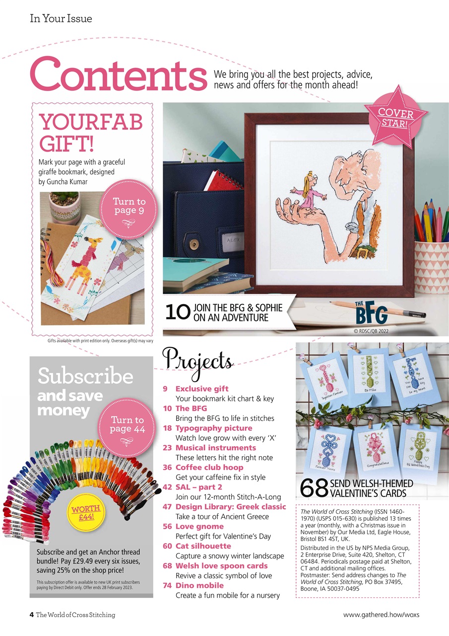 The World of Cross Stitching Preview Pages