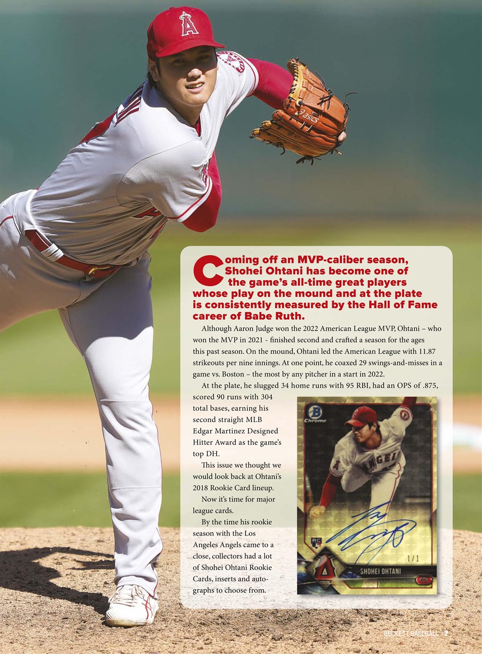 Beckett Baseball Magazine Preview Pages