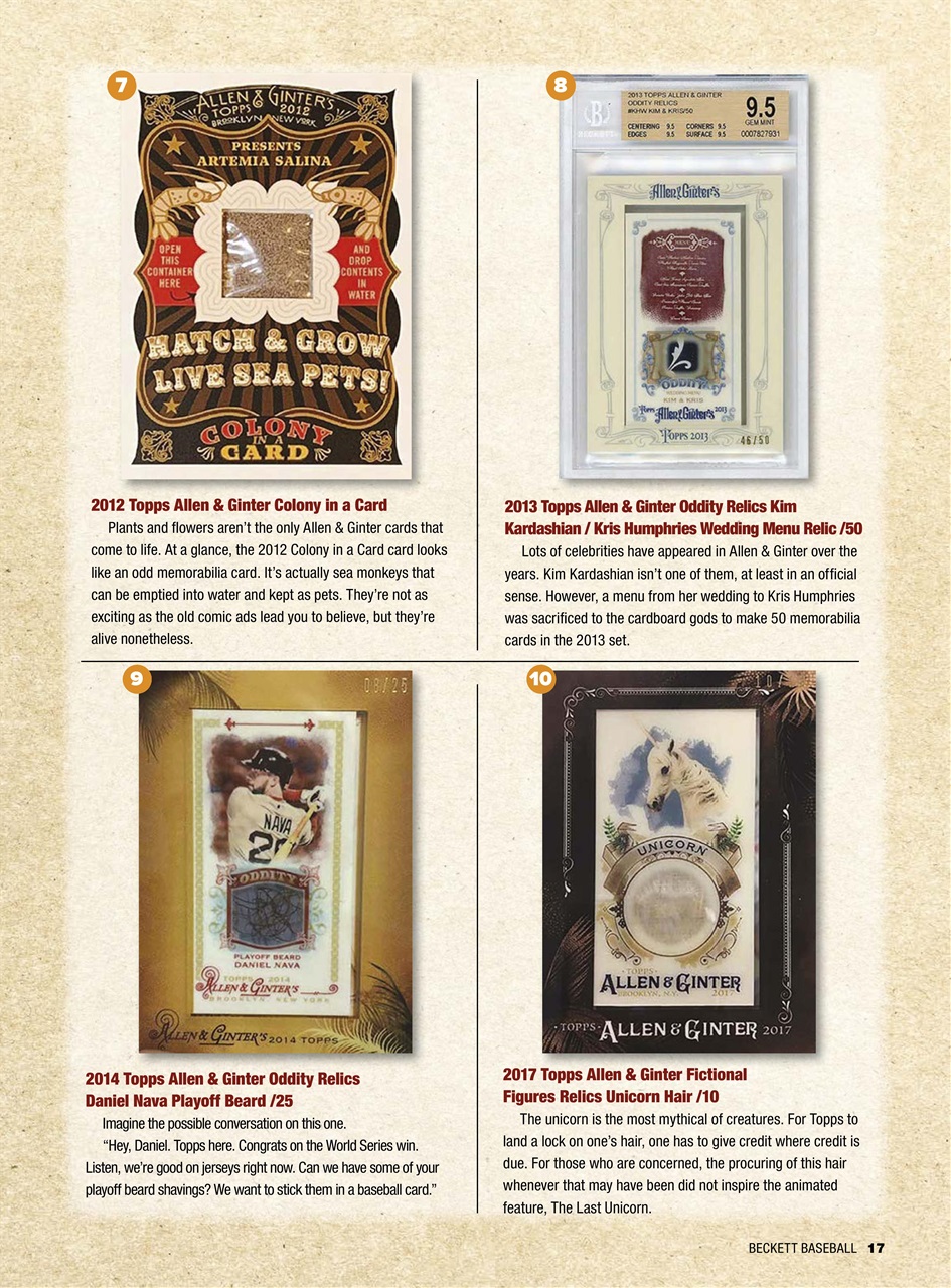 Beckett Baseball Magazine Preview Pages