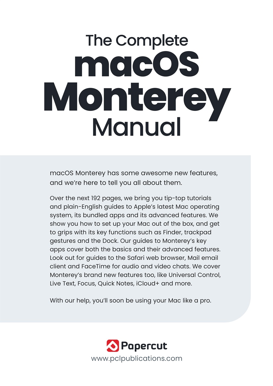macOS Monterey The Complete Manual Preview Pages