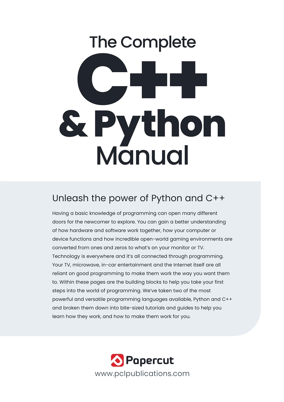 Python & C++ The Complete Manual Preview Pages