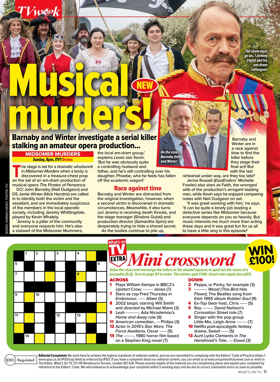 What's on TV Preview Pages