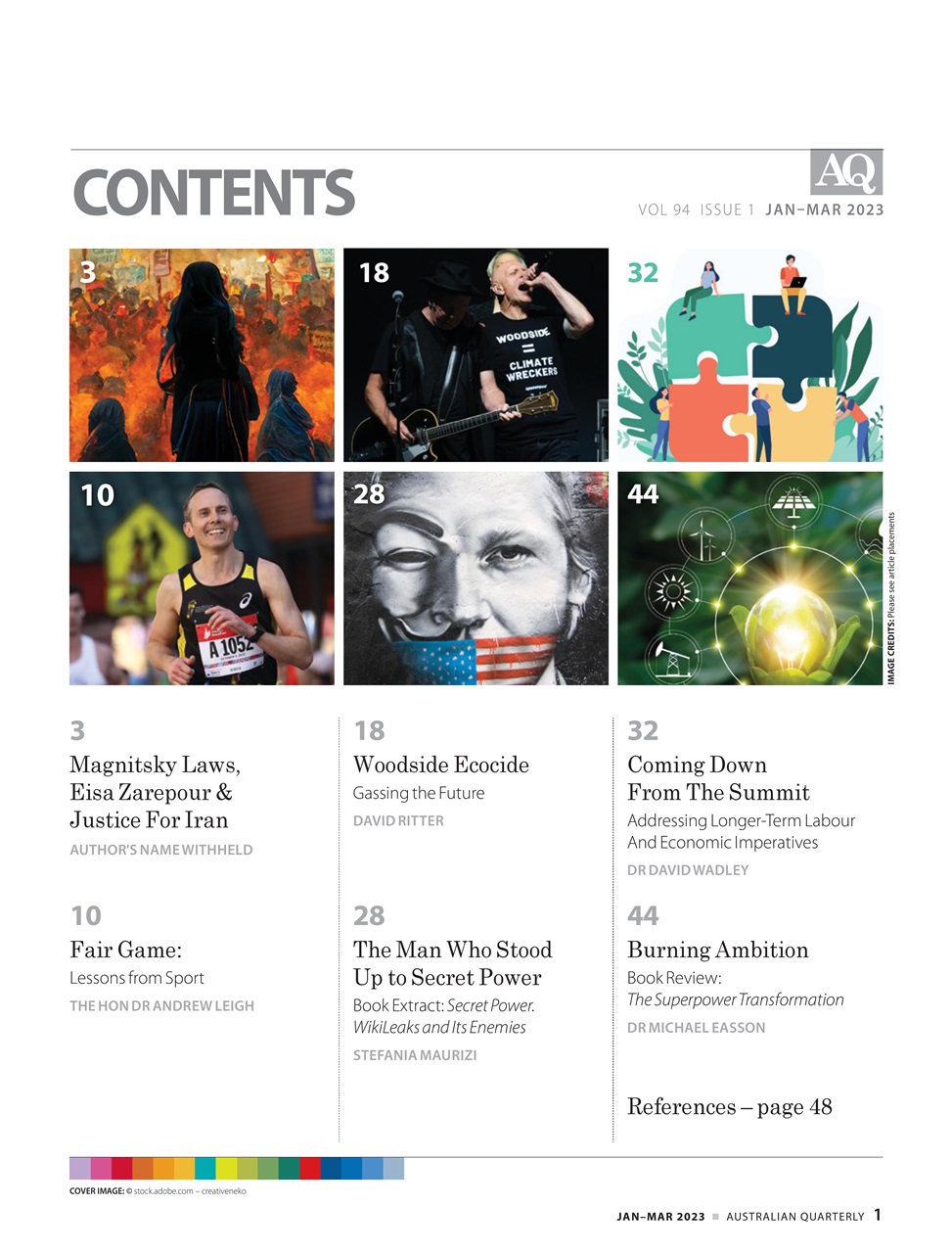 AQ: Australian Quarterly Preview Pages