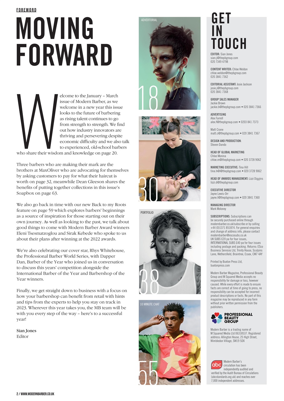 Modern Barber Preview Pages