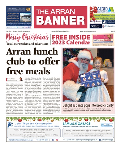 Arran Banner issue 23 December 2022