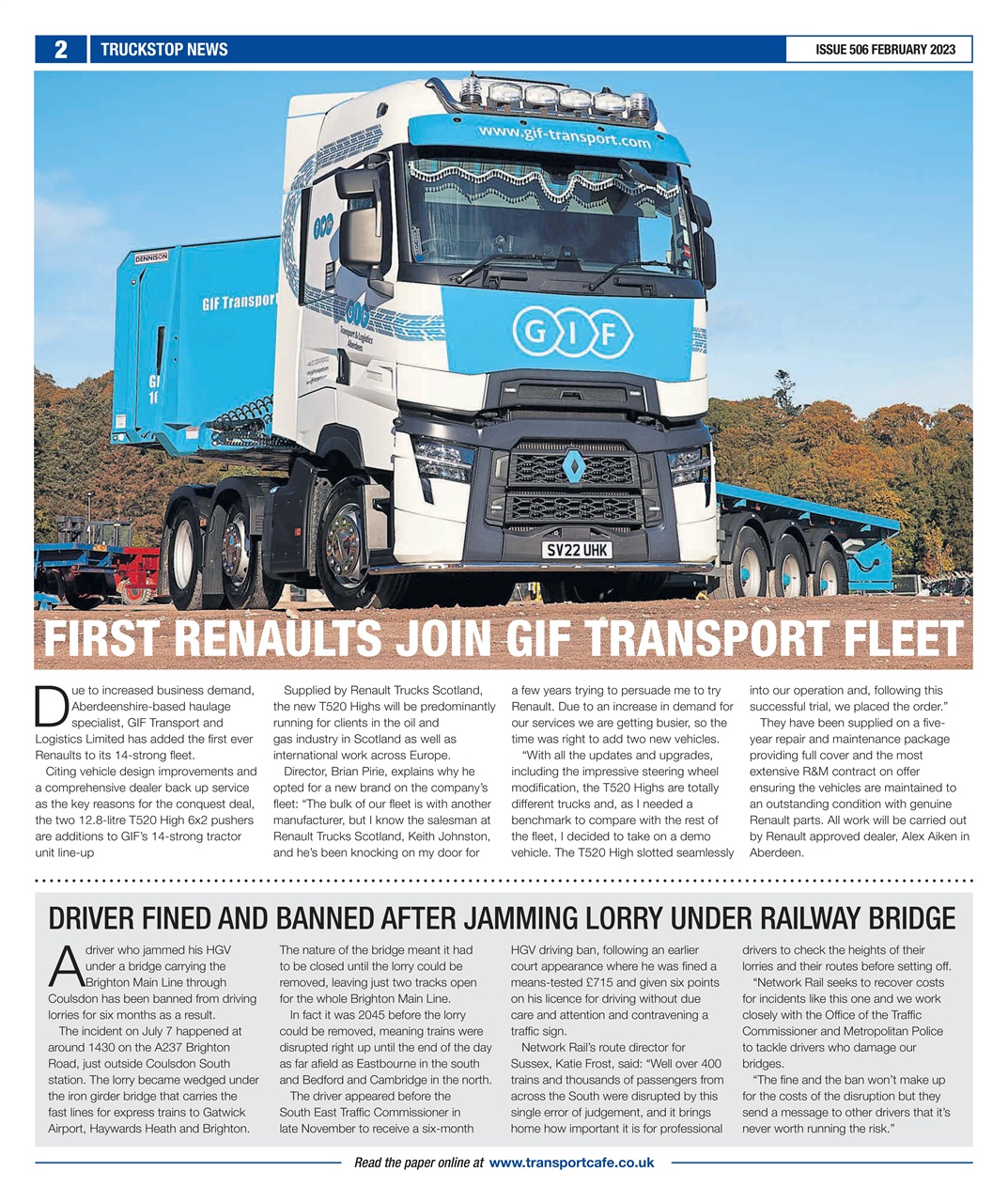 Truckstop News Preview Pages