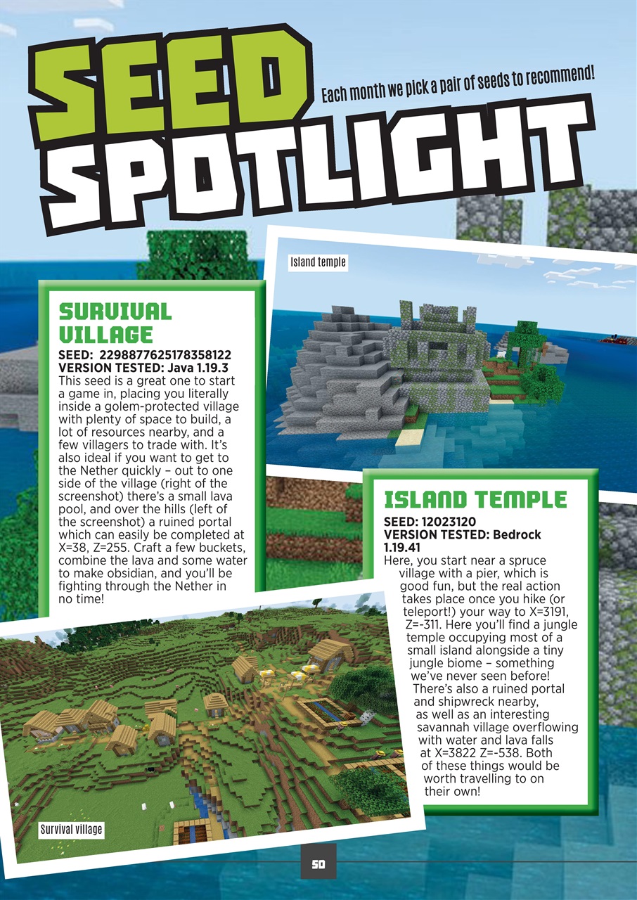 Minecraft World Preview Pages