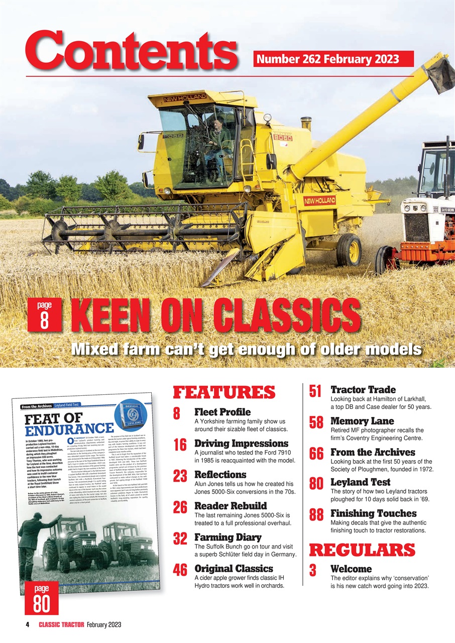 Classic Tractor Preview Pages
