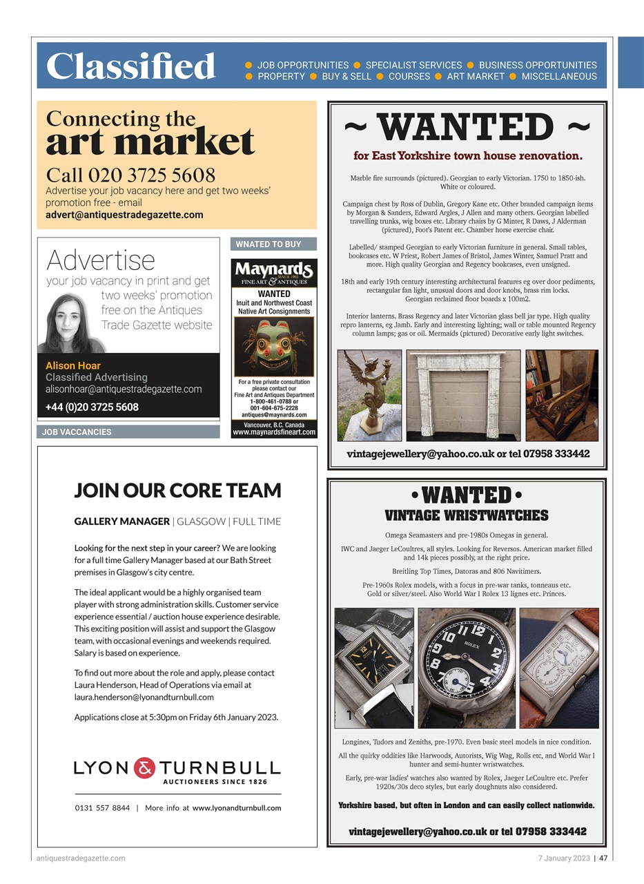 Antiques Trade Gazette Preview Pages