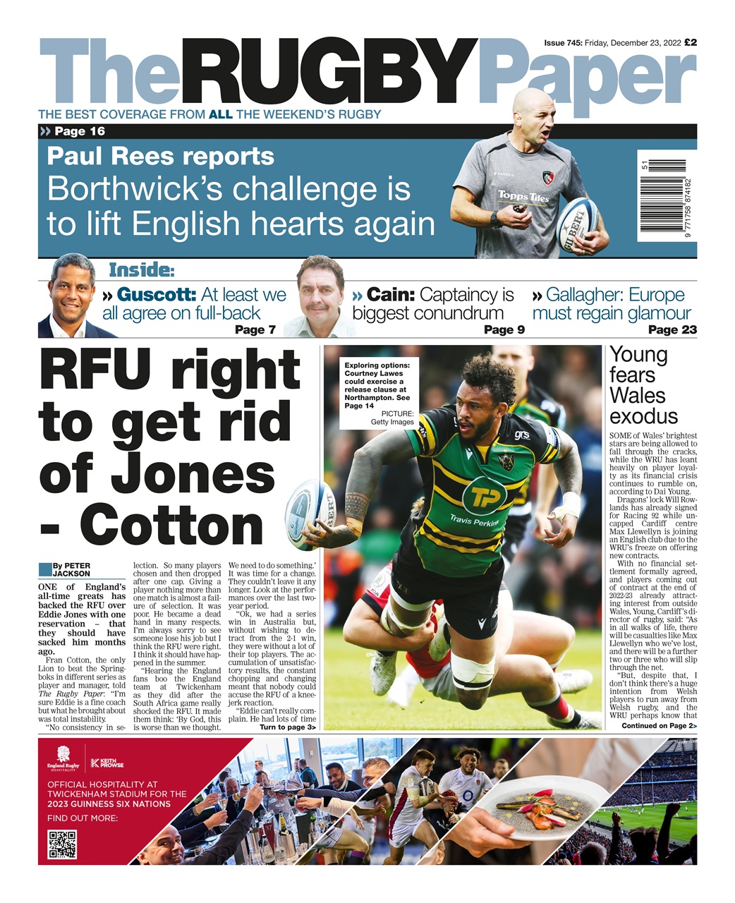 The Rugby Paper Preview Pages