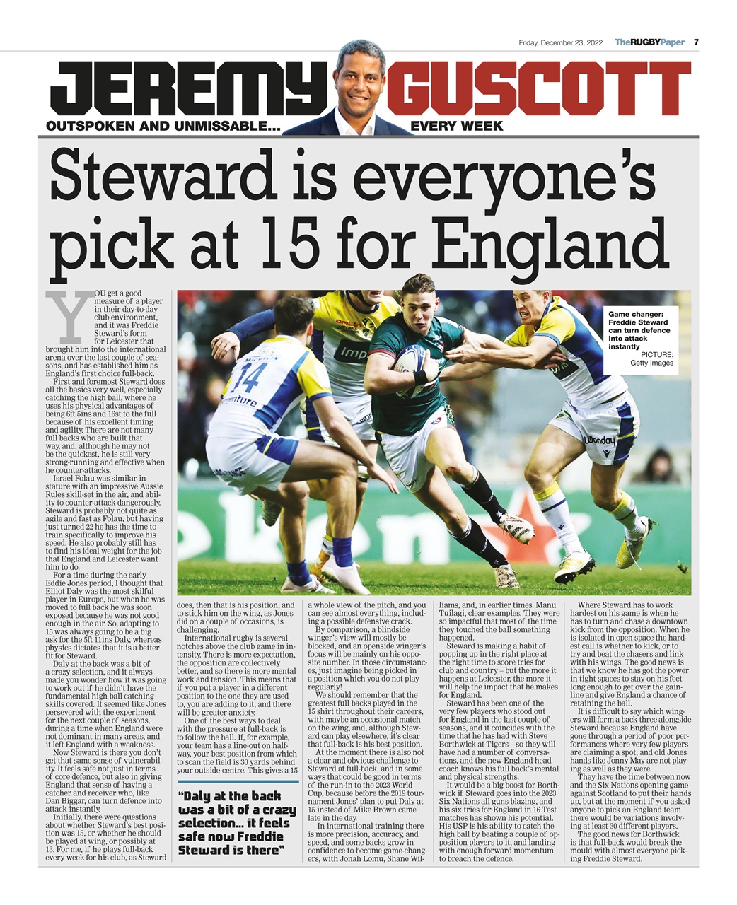 The Rugby Paper Preview Pages