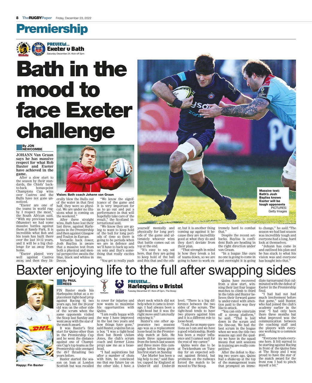 The Rugby Paper Preview Pages