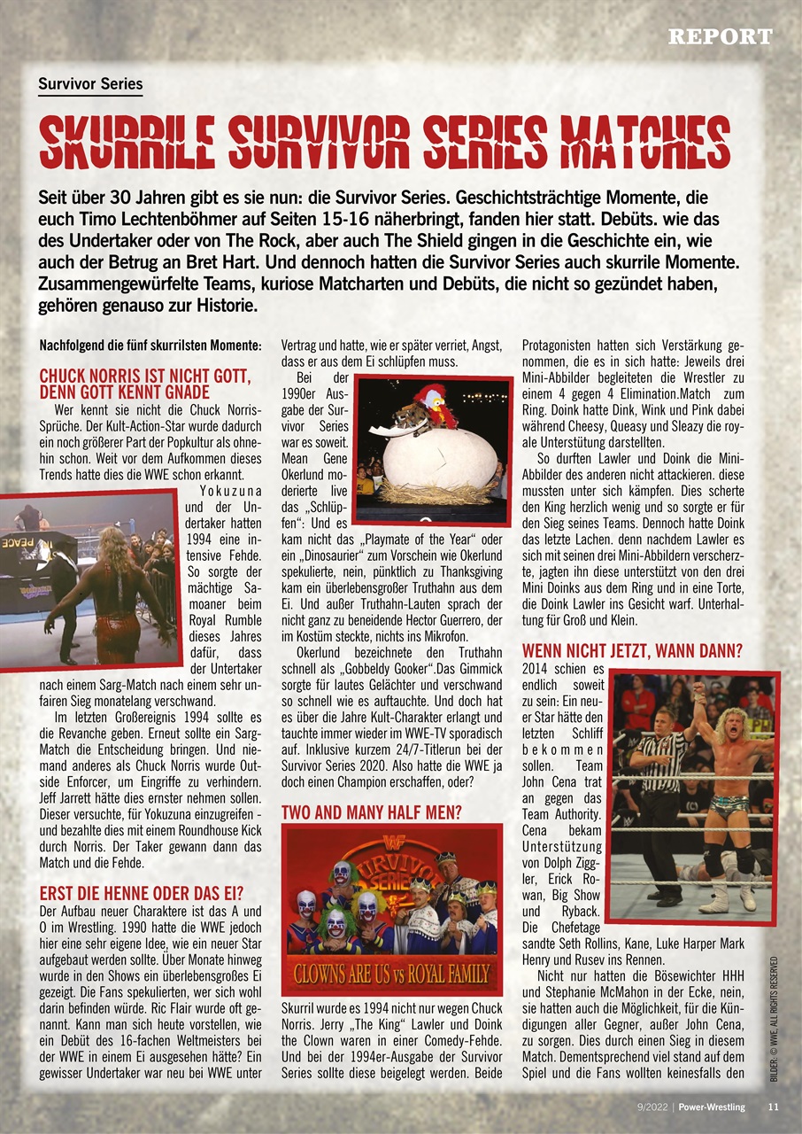 Power-Wrestling Preview Pages