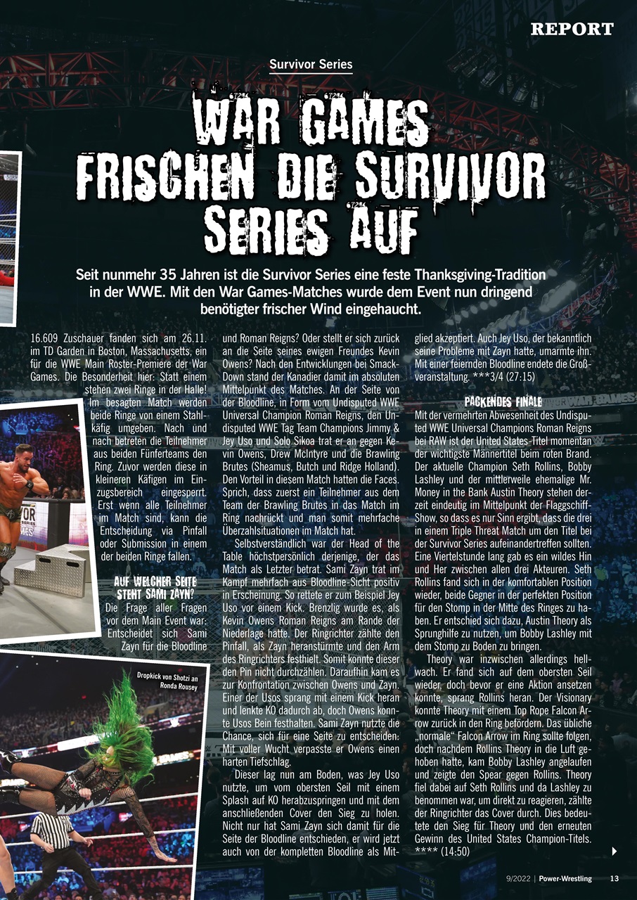 Power-Wrestling Preview Pages