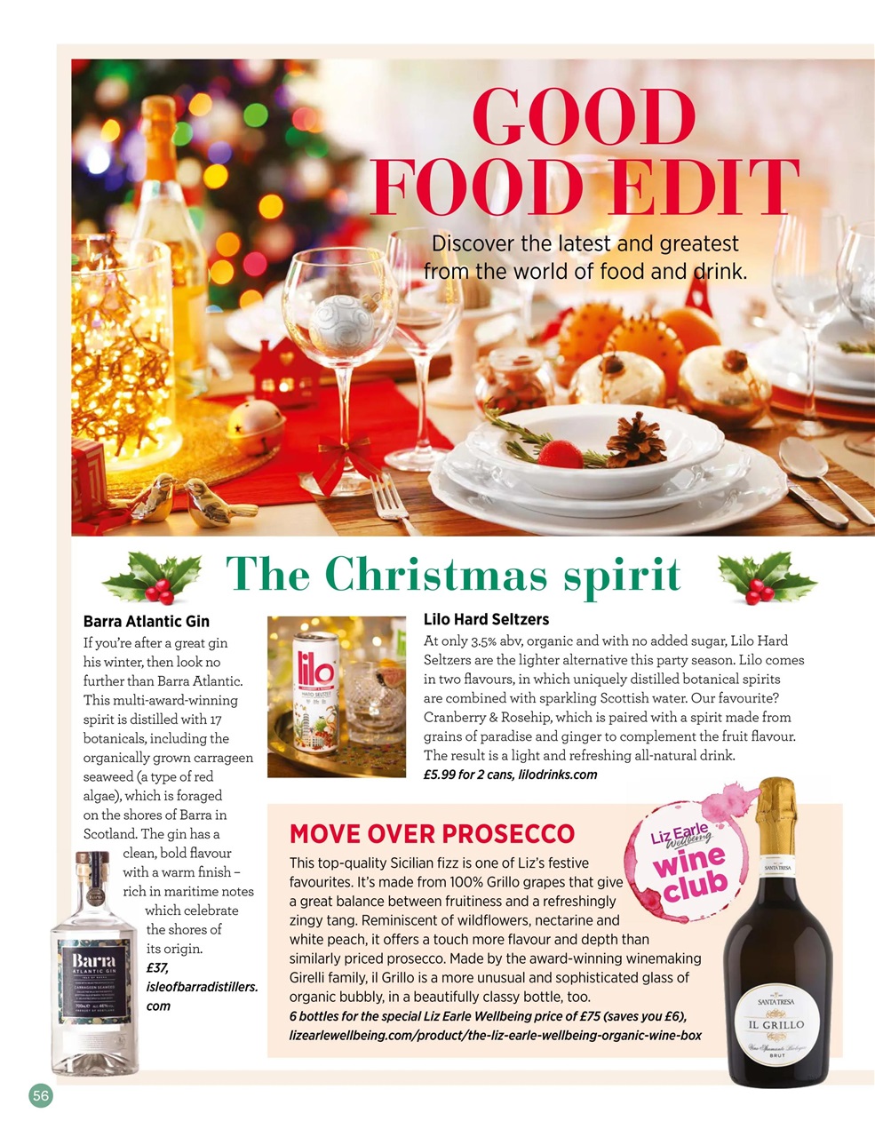 Liz Earle Wellbeing Preview Pages