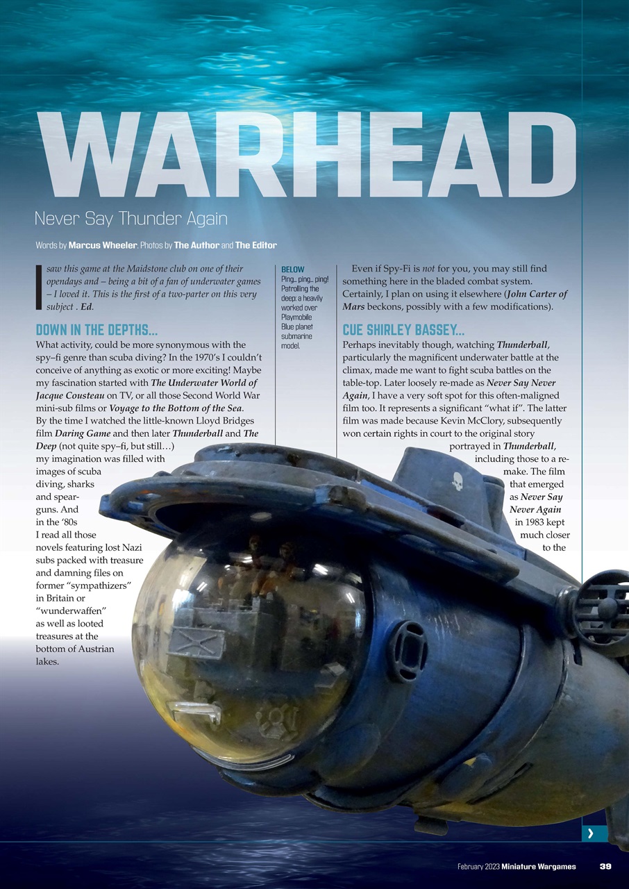 Miniature Wargames Preview Pages