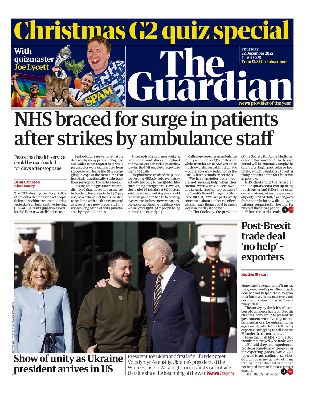 The Guardian Newspaper Preview Pages