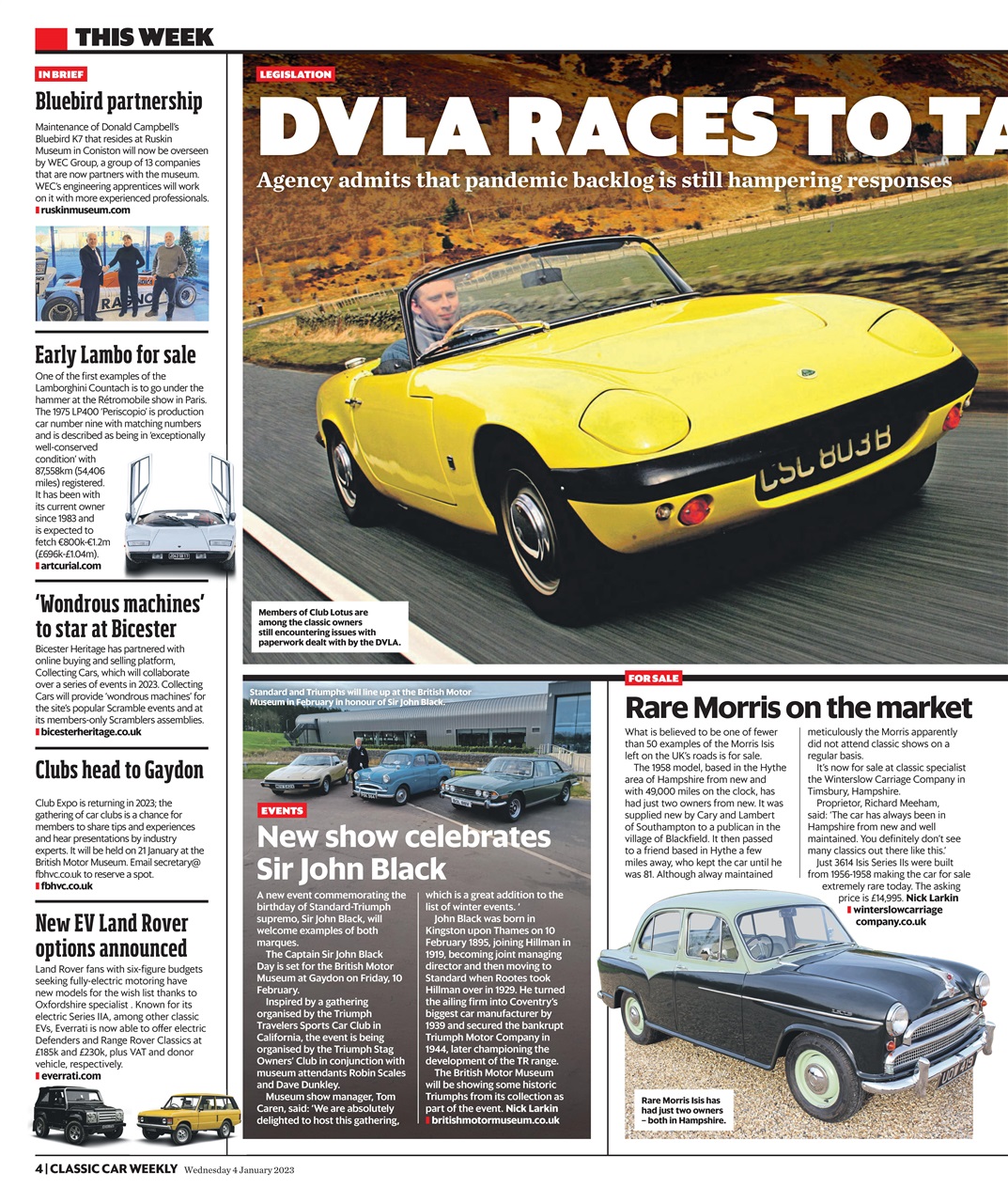 Classic Car Weekly Preview Pages