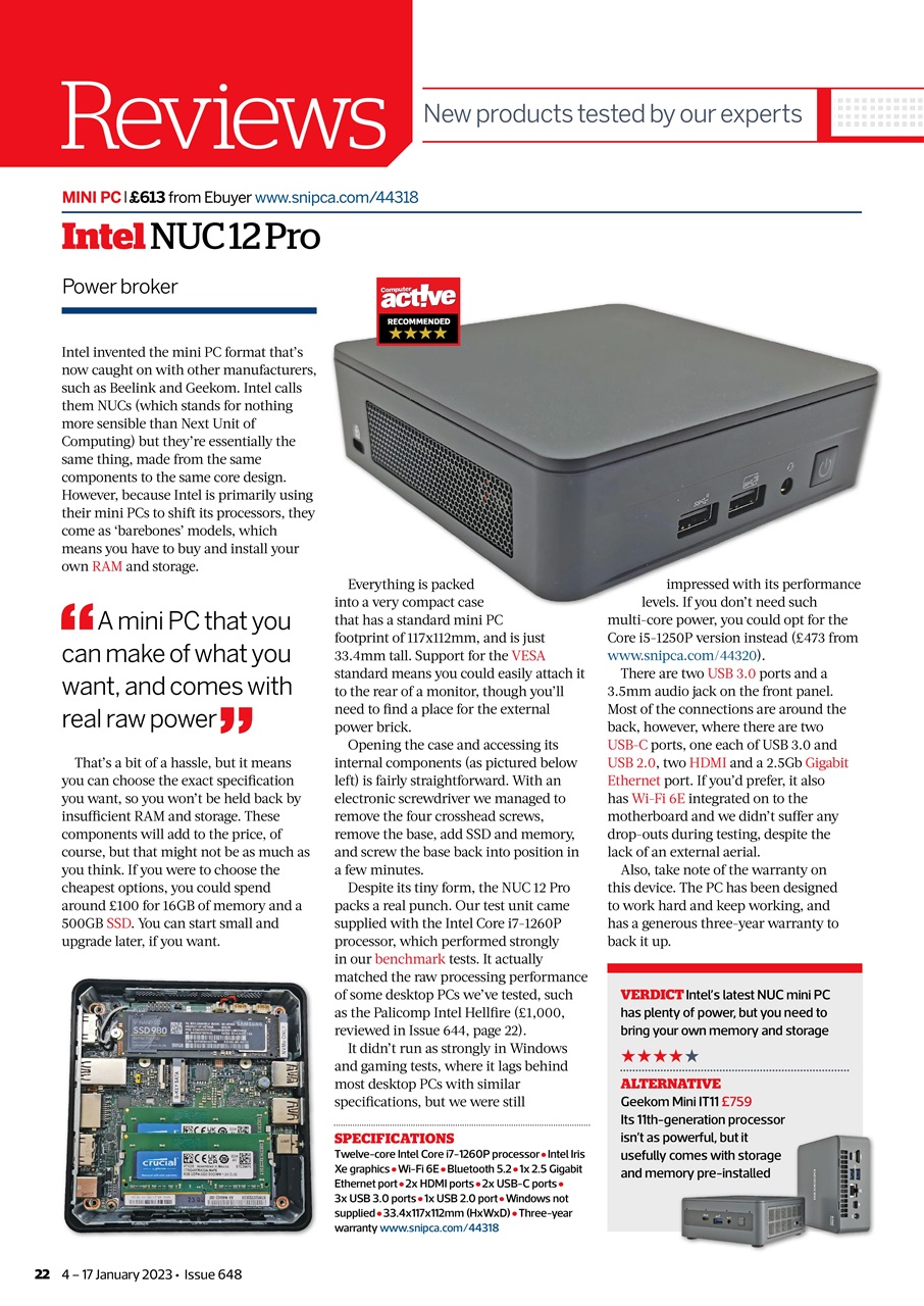 Computer Active Preview Pages