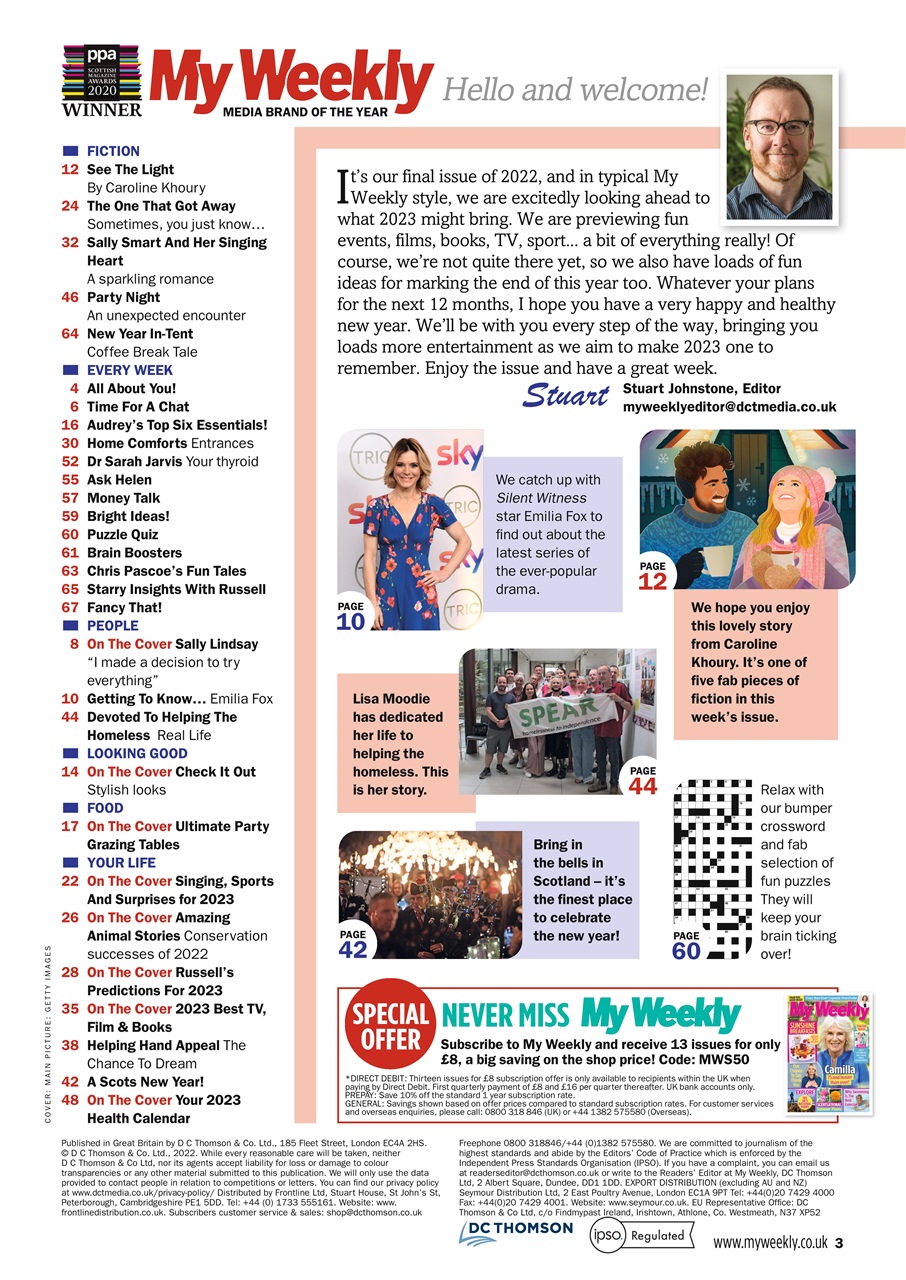 My Weekly Preview Pages