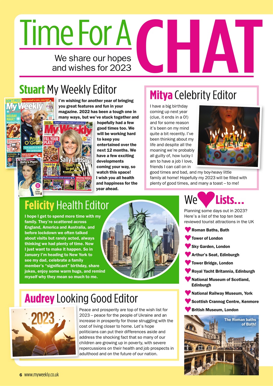 My Weekly Preview Pages