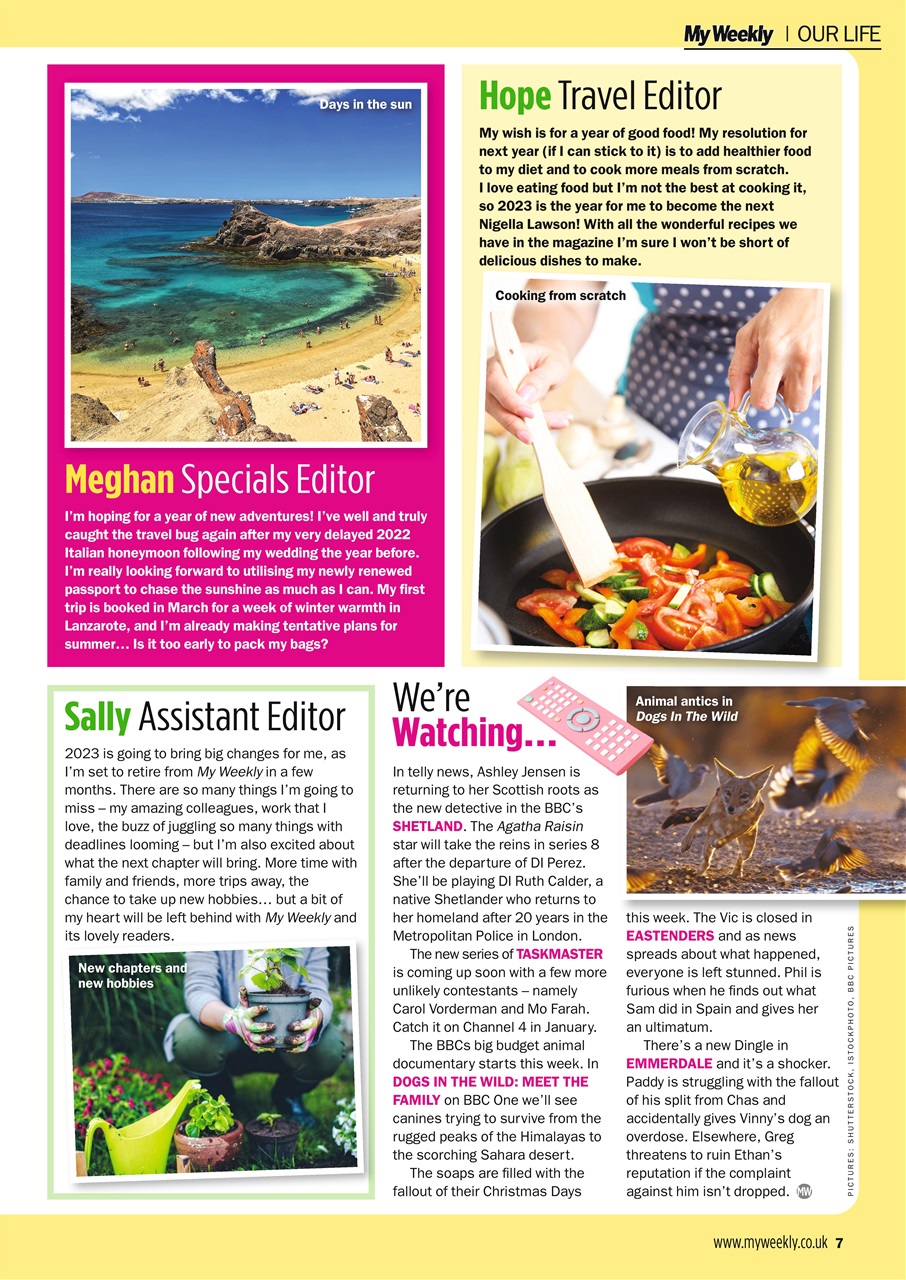 My Weekly Preview Pages